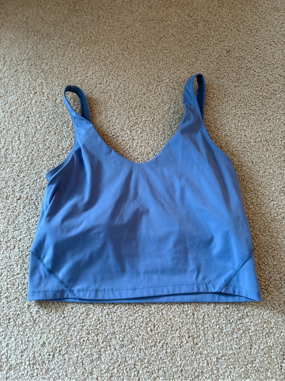 Lululemon Light Blue Athletic Crop Tank Top